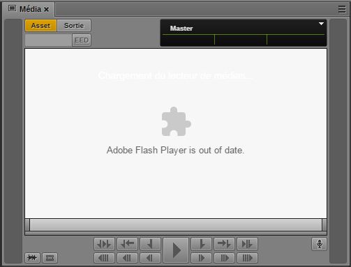 Adobe flash player was blocked